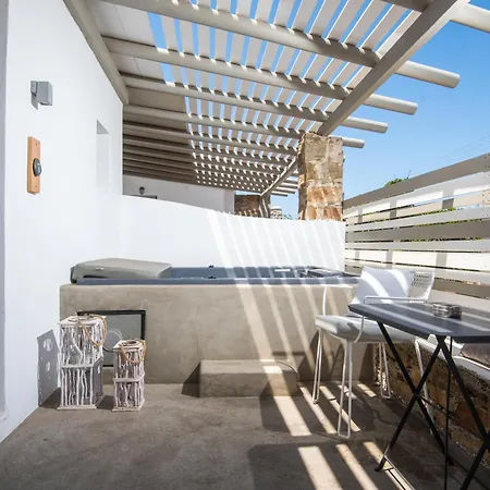 White And Grey Mykonos Town Exterior photo
