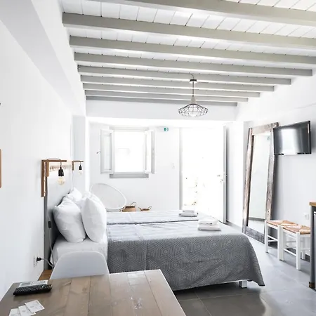 White And Grey Mykonos Town Exterior photo